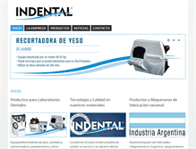 Tablet Screenshot of indental.com.ar
